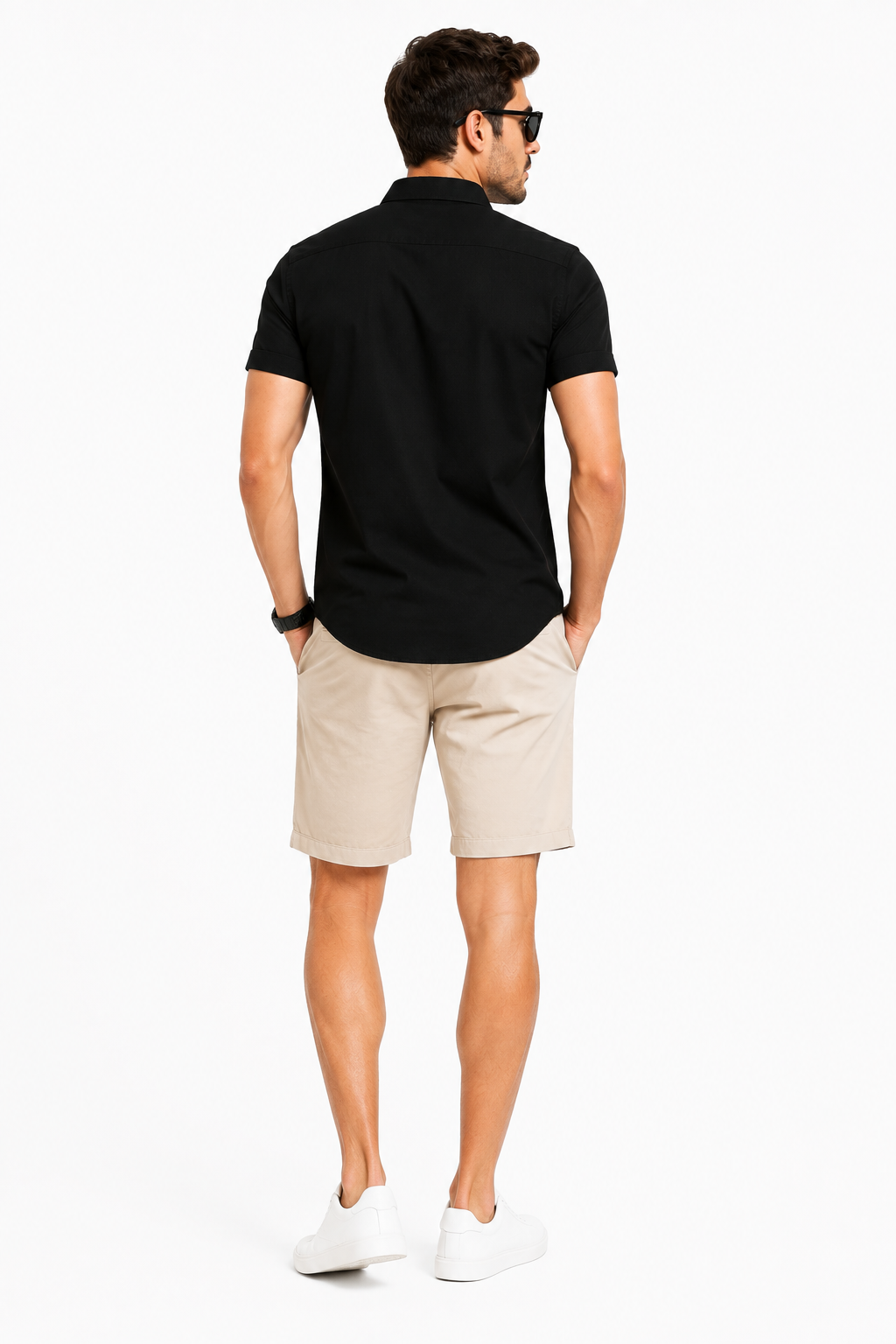 Kit Masculino Verão Camisa Manga Curta + Bermuda Casual