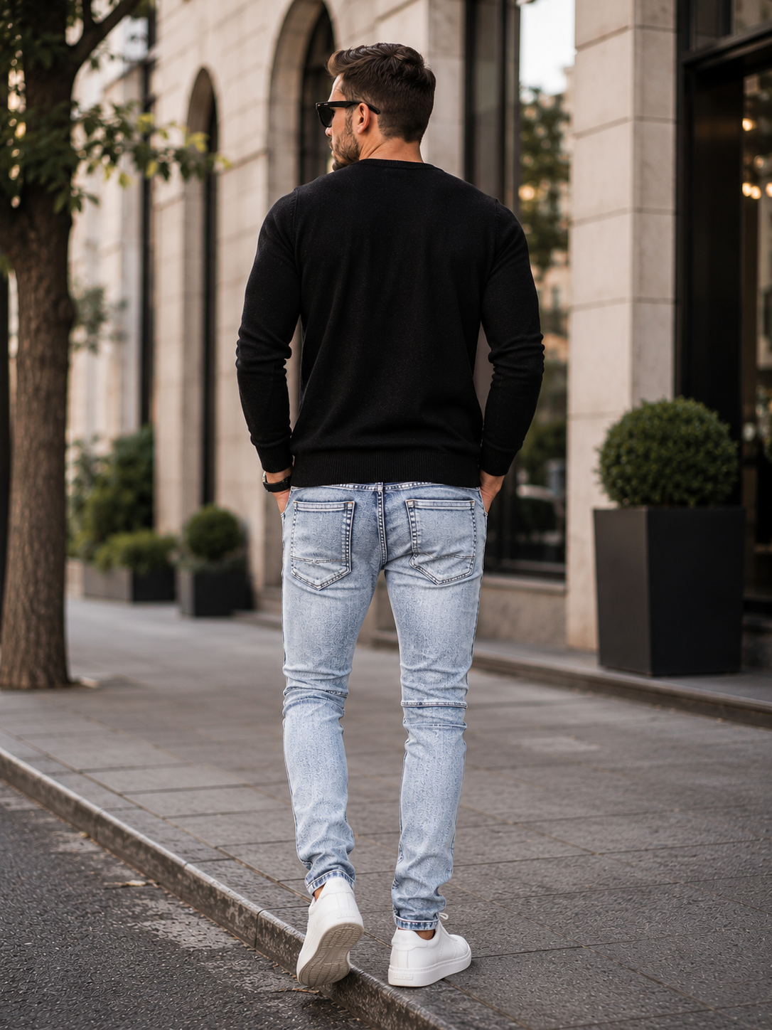 Calça Jeans Masculina Slim Estilo Moderno e Urbana