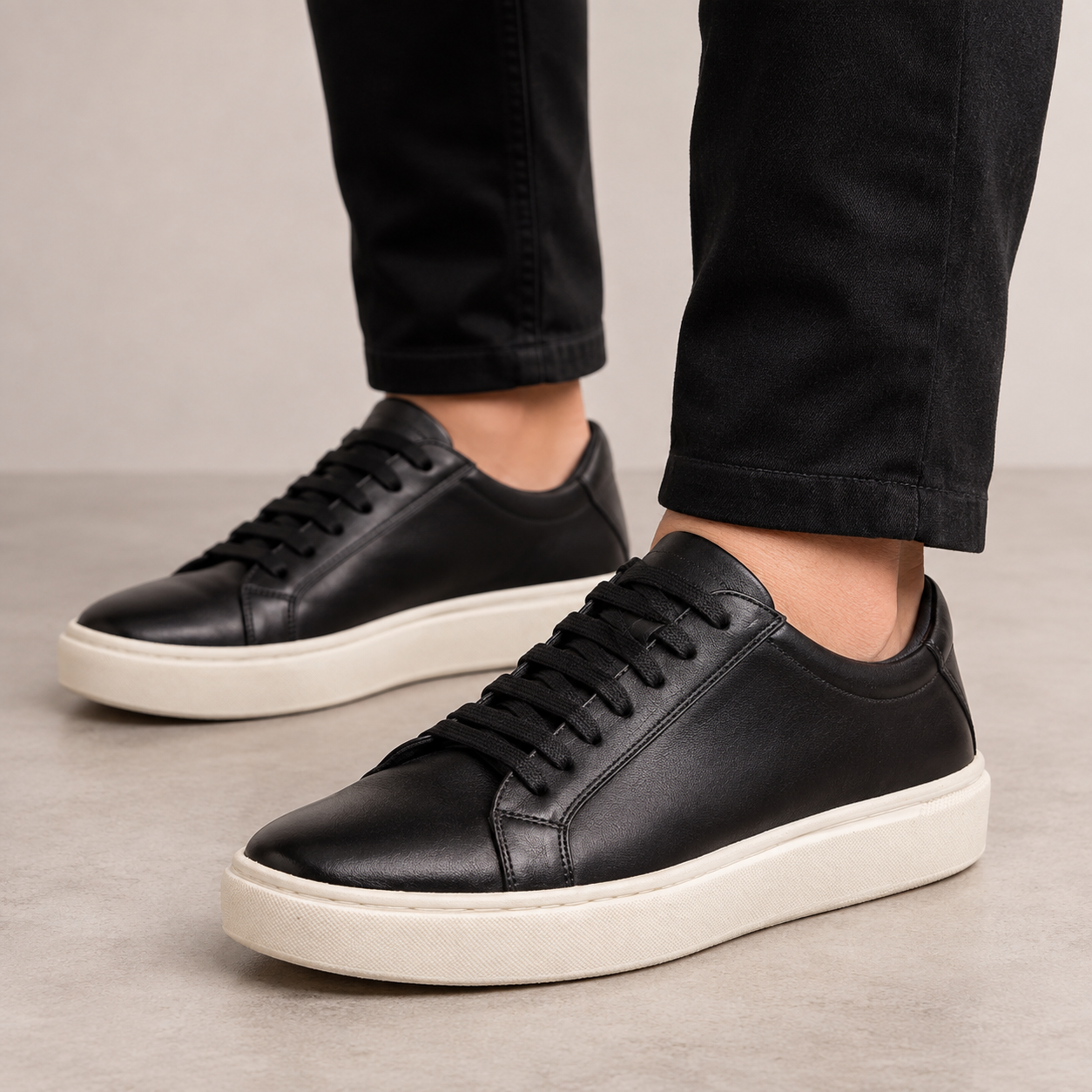 Tênis Casual de Couro  Italiano Resistente
