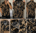 Camisa Masculina Manga Curta 100% Viscose Estampada