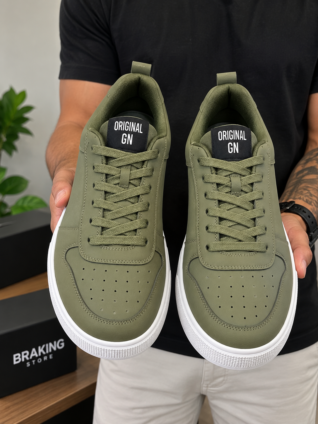 Tênis Casual Masculino Confortável com Solado Antiderrapante