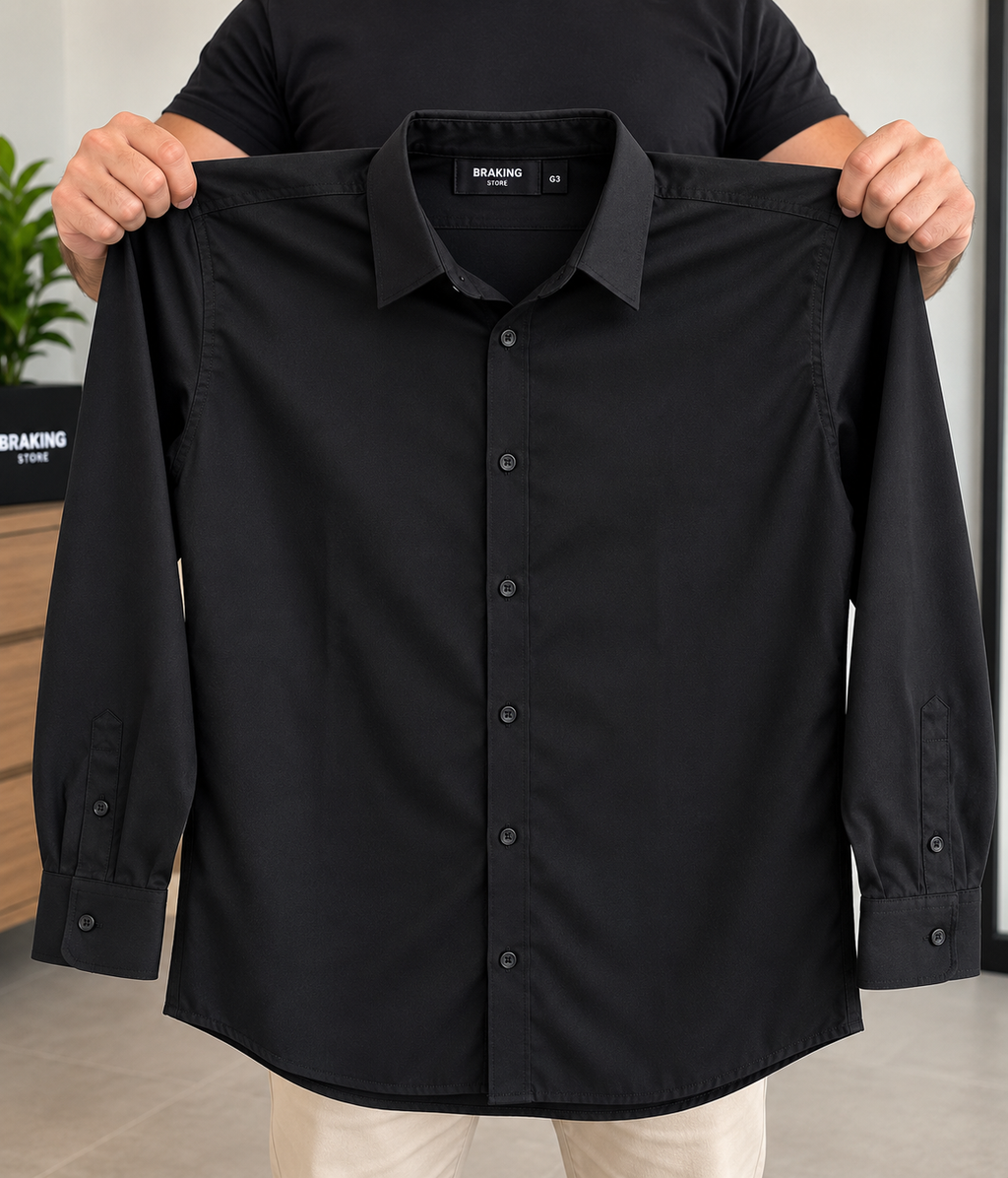 Camisa Manga Longa Masculina Plus Size