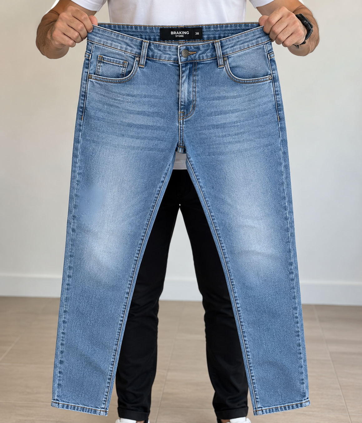 Calça Jeans Masculina Slim Fit