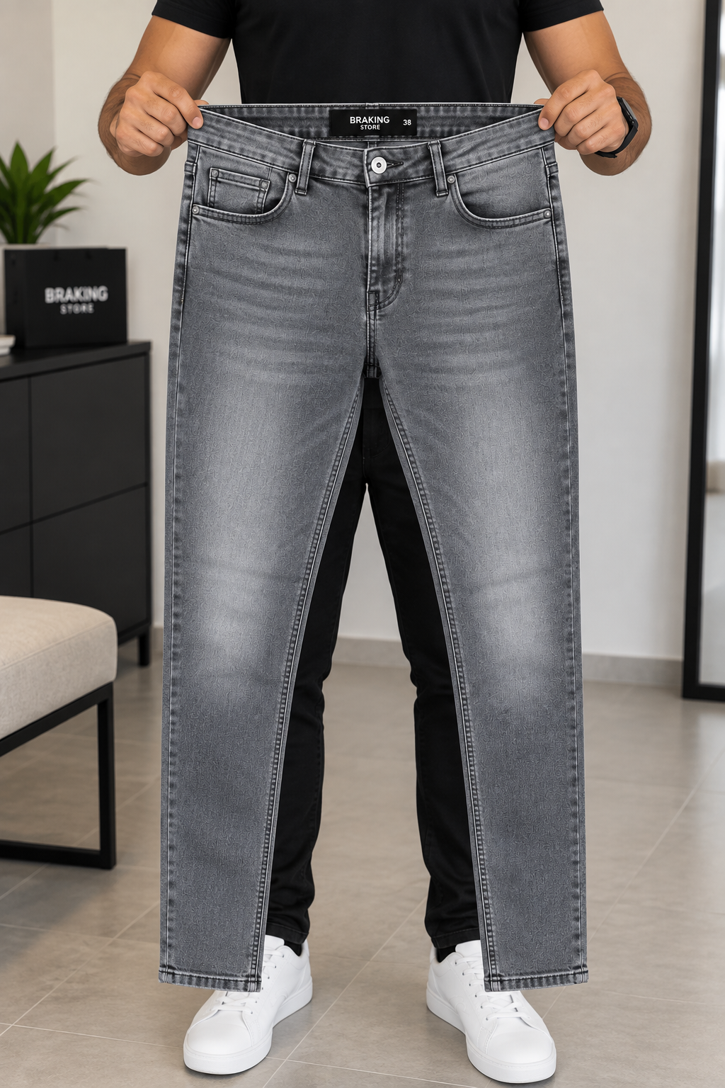 Calça Jeans Masculina Slim Fit Estilo Coreano Premium