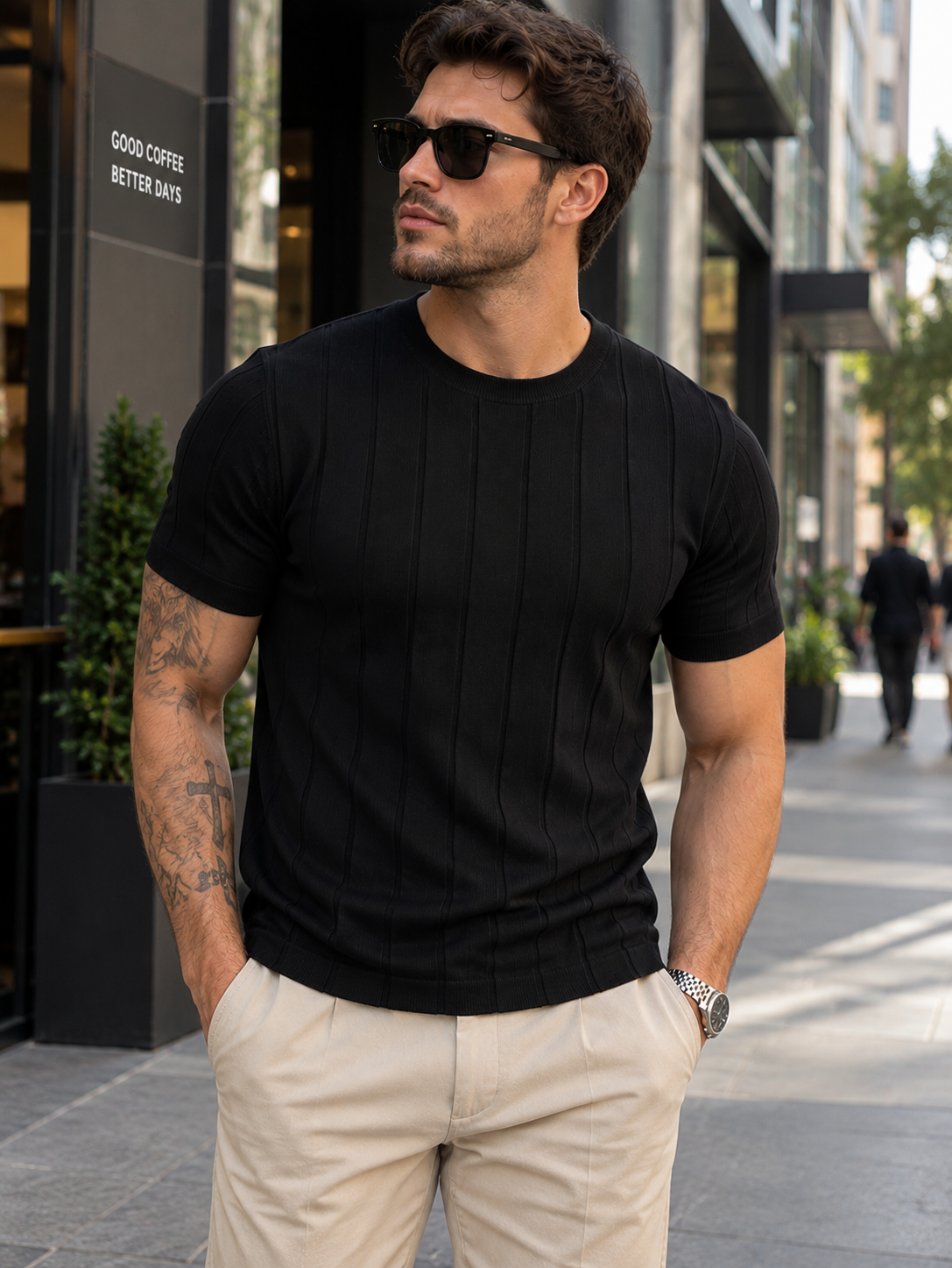Camiseta Masculina Slim Fit Gola Careca Premium