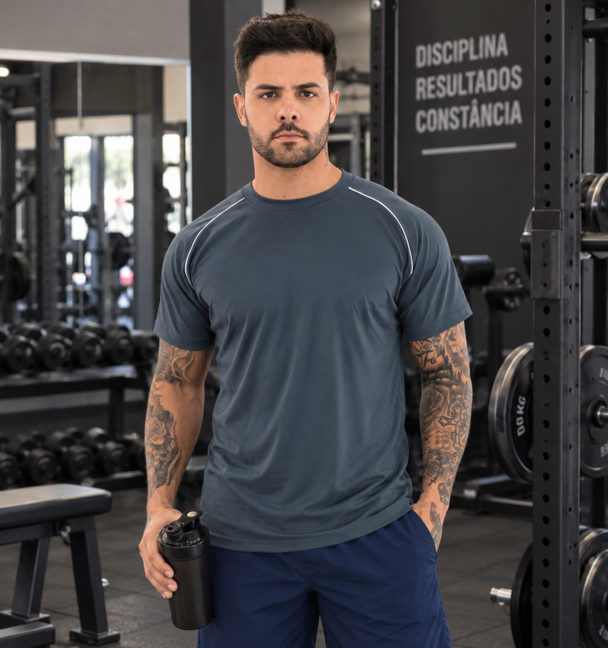 Kit 4 Camisetas Masculinas Dry Fit Academia e Corrida