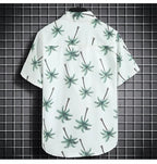 Conjunto Havaiano Camisa Shorts Masculino branco 