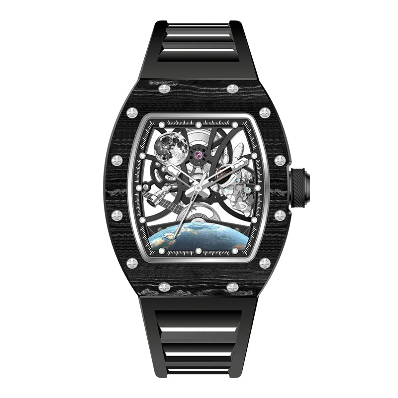 Descubra o relógio masculino automático Daniel Gorman CHANCE 9-190G-14, com design luxuoso esqueleto, caixa em aço inox, vidro Hardlex e resistência à água 3Bar. Estilo moderno, elegante e sofisticado para homens exigentes.