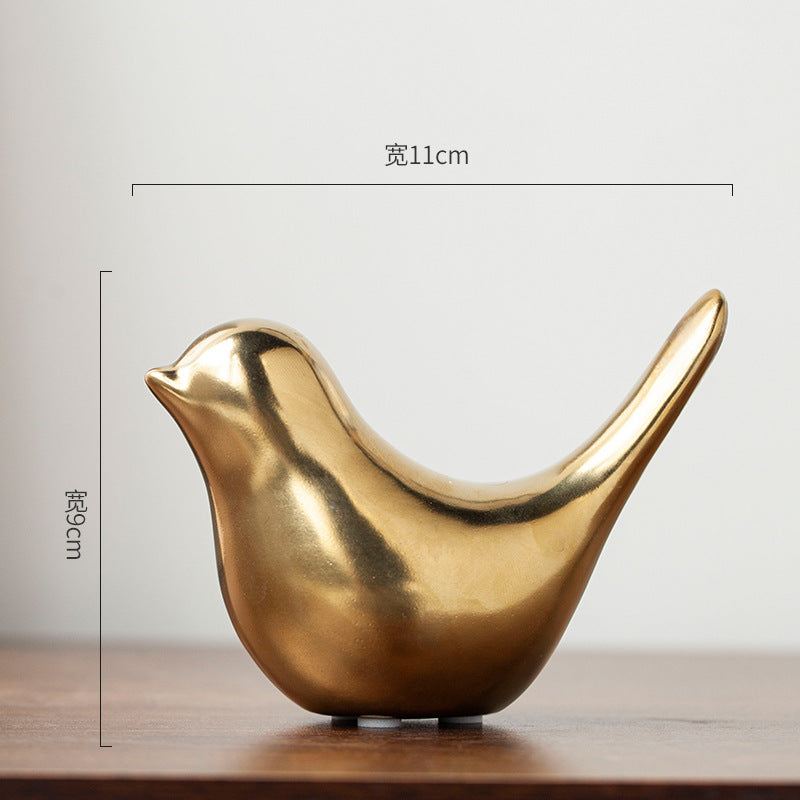 Escultura De Pássaro Cerâmica Nórdica Minimalista, Design Abstrato Elegante, Decoração Suave Para Casa E Quarto, Presente Criativo, Atacado Disponível