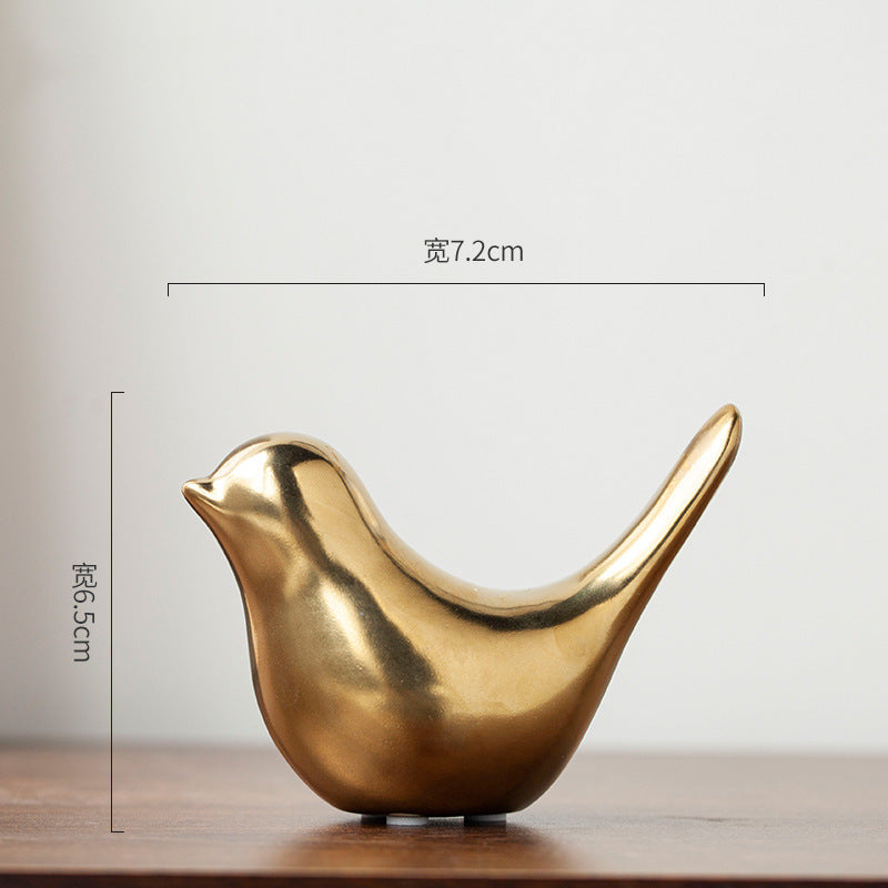 Escultura De Pássaro Cerâmica Nórdica Minimalista, Design Abstrato Elegante, Decoração Suave Para Casa E Quarto, Presente Criativo, Atacado Disponível