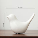 Escultura De Pássaro Cerâmica Nórdica Minimalista, Design Abstrato Elegante, Decoração Suave Para Casa E Quarto, Presente Criativo, Atacado Disponível