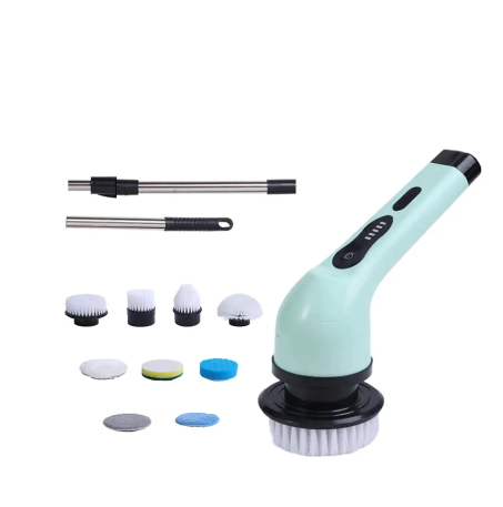 Esfregão Elétrico 9 em 1 Premium Recarregável – Mop Giratório 360°, 25 W, Bateria 2000 mAh