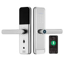 Fechadura Inteligente Digital Prata com Voz Biometria Senha