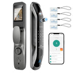 Fechadura Inteligente Wi‑Fi Biometria  5 Formas de Desbloqueio