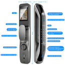 Fechadura Inteligente Wi‑Fi Biometria  5 Formas de Desbloqueio