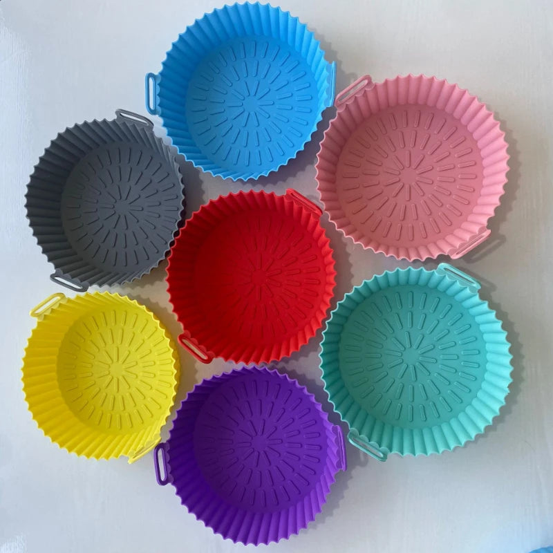 Forro de Silicone Reutilizável para Air Fryer Antiaderente
