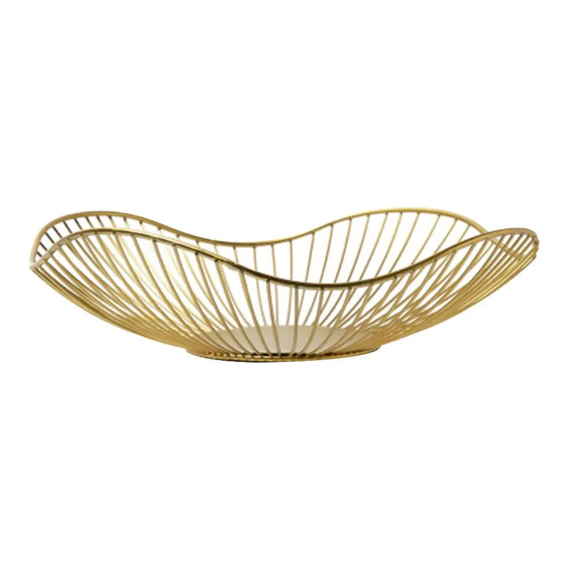 Fruteira de ferro elegante com divisórias, Ideal para organizar frutas, pães e snacks com estilo, Acabamento em preto ou dourado sofisticado, Fácil de limpar e saudável, Design decorativo que valoriza sua mesa, Prática, versátil e acessível