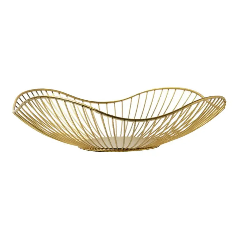 Fruteira de ferro elegante com divisórias, Ideal para organizar frutas, pães e snacks com estilo, Acabamento em preto ou dourado sofisticado, Fácil de limpar e saudável, Design decorativo que valoriza sua mesa, Prática, versátil e acessível