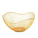 Fruteira de ferro elegante com divisórias, Ideal para organizar frutas, pães e snacks com estilo, Acabamento em preto ou dourado sofisticado, Fácil de limpar e saudável, Design decorativo que valoriza sua mesa, Prática, versátil e acessível