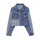 Jaqueta Feminina Jeans Azul