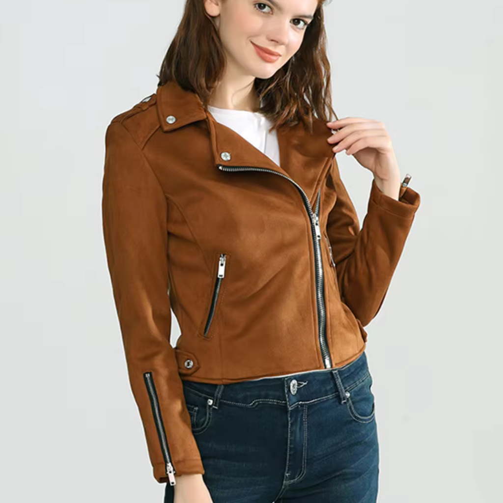 Jaqueta Feminina de Couro