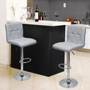 Kit 4 Banquetas Confort Gomos Estofada, Couro PU E Aço Cromado, Regulagem Pneumática De Altura, Giro 360°, Suporta Até 120 Kg, Ideal Para Cozinha Ou Bar