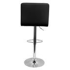 Kit 4 Banquetas Confort Gomos Estofada, Couro PU E Aço Cromado, Regulagem Pneumática De Altura, Giro 360°, Suporta Até 120 Kg, Ideal Para Cozinha Ou Bar