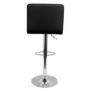 Kit 4 Banquetas Confort Gomos Estofada, Couro PU E Aço Cromado, Regulagem Pneumática De Altura, Giro 360°, Suporta Até 120 Kg, Ideal Para Cozinha Ou Bar