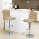 Kit 4 Banquetas Confort Gomos Estofada, Couro PU E Aço Cromado, Regulagem Pneumática De Altura, Giro 360°, Suporta Até 120 Kg, Ideal Para Cozinha Ou Bar