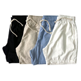 Bermudas Masculinas Praia Premium Linho com Bolsos Kit com 4