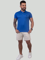 Kit 4 Camisas Polo Masculina Slim Básica  Cores Sortidas, Algodão Piquet