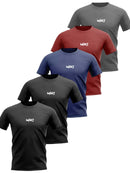 Kit 5 Camiseta Dry Fit Masculina Manga Curta Drifit Academia Corrida CrossFit Fitness Lisa Poliester Premium