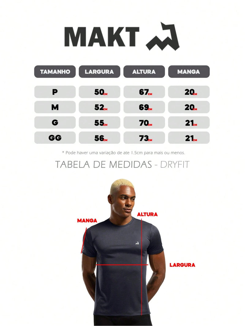 Kit 5 Camiseta Dry Fit Masculina Manga Curta Drifit Academia Corrida CrossFit Fitness Lisa Poliester Premium