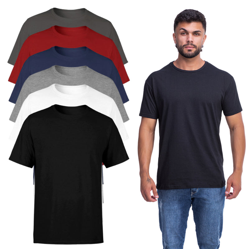 Kit 5 Camisetas Masculinas Basica, Este kit oferece cinco camisetas masculinas básicas confeccionadas em algodão premium, garantindo conforto e durabilidade superiores. Ideais para o uso diário, as peças apresentam acabamento de alta qualidade e caimento perfeito, proporcionando um visual clássico e versátil. Perfeito para quem busca praticidade sem abrir mão do estilo e da resistência do tecido.