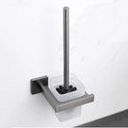 Kit Acessórios Para Banheiro 5 Peças Inox Grafite Escovado, reúne cinco peças essenciais com acabamento sofisticado e durável. Projetado para oferecer resistência à corrosão e facilidade de limpeza, combina funcionalidade e estilo moderno, valorizando qualquer ambiente. Ideal para quem busca qualidade profissional e design contemporâneo em cada detalhe do banheiro.