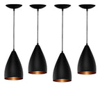 Kit Pendente Teto Vegas Luminaria Aluminio Preto Cobre Decoração e Estilo

