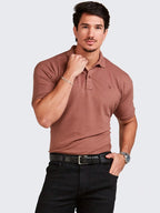 Kit com 4 camisas polo masculinas em algodão piquet, confortáveis, estilosas e ideais para o dia a dia. Ótimo custo-benefício.