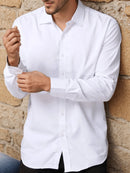 Kit de 3 Camisas Masculinas Slim Fit Tecido Elástico Alta Qualidade