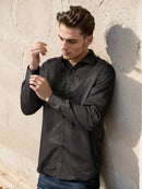 Kit de 3 Camisas Masculinas Slim Fit Tecido Elástico Alta Qualidade