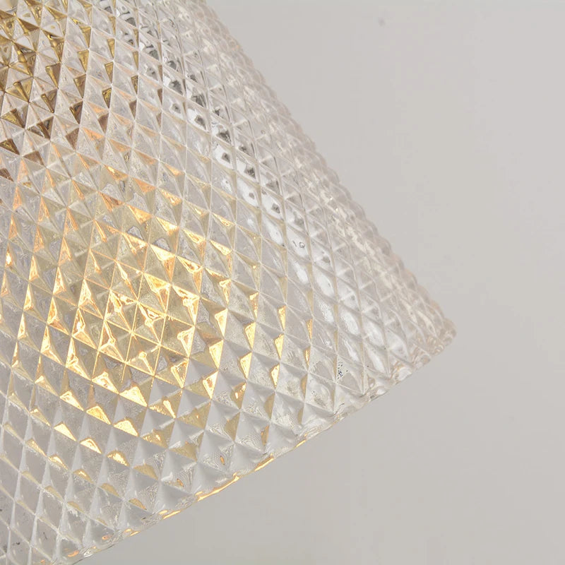 Luminária Pendente Vintage Nórdica com Listras de Vidro E27, Lustre Retro Cromado para Sala de Jantar, Cozinha ou Quarto. Adicione um toque de elegância ao seu ambiente