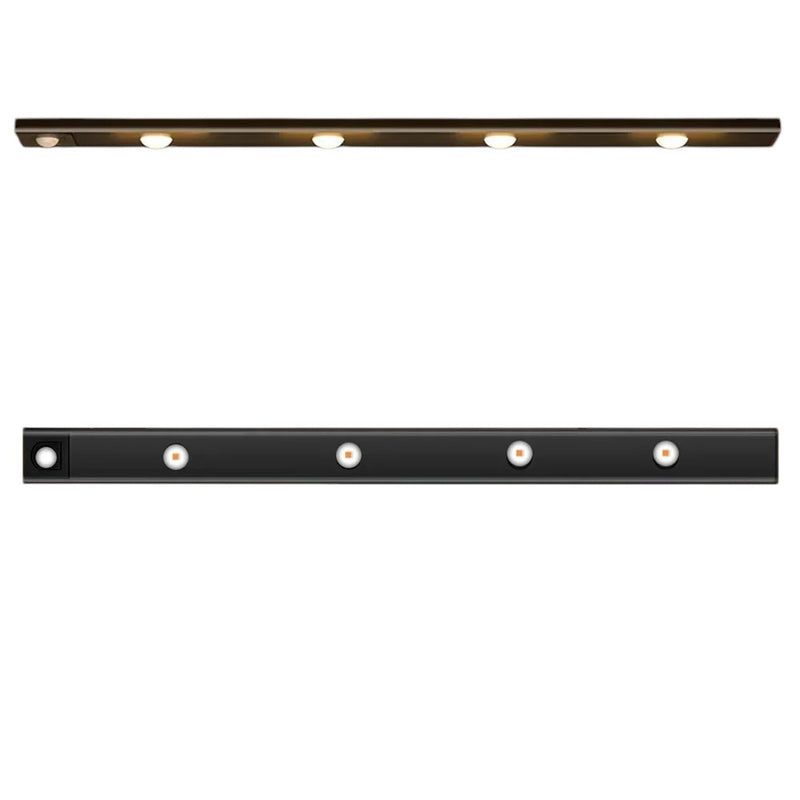 Luminária LED com Sensor de Movimento e Alimentação USB oferece iluminação prática para armários, cozinhas e guarda-roupas.