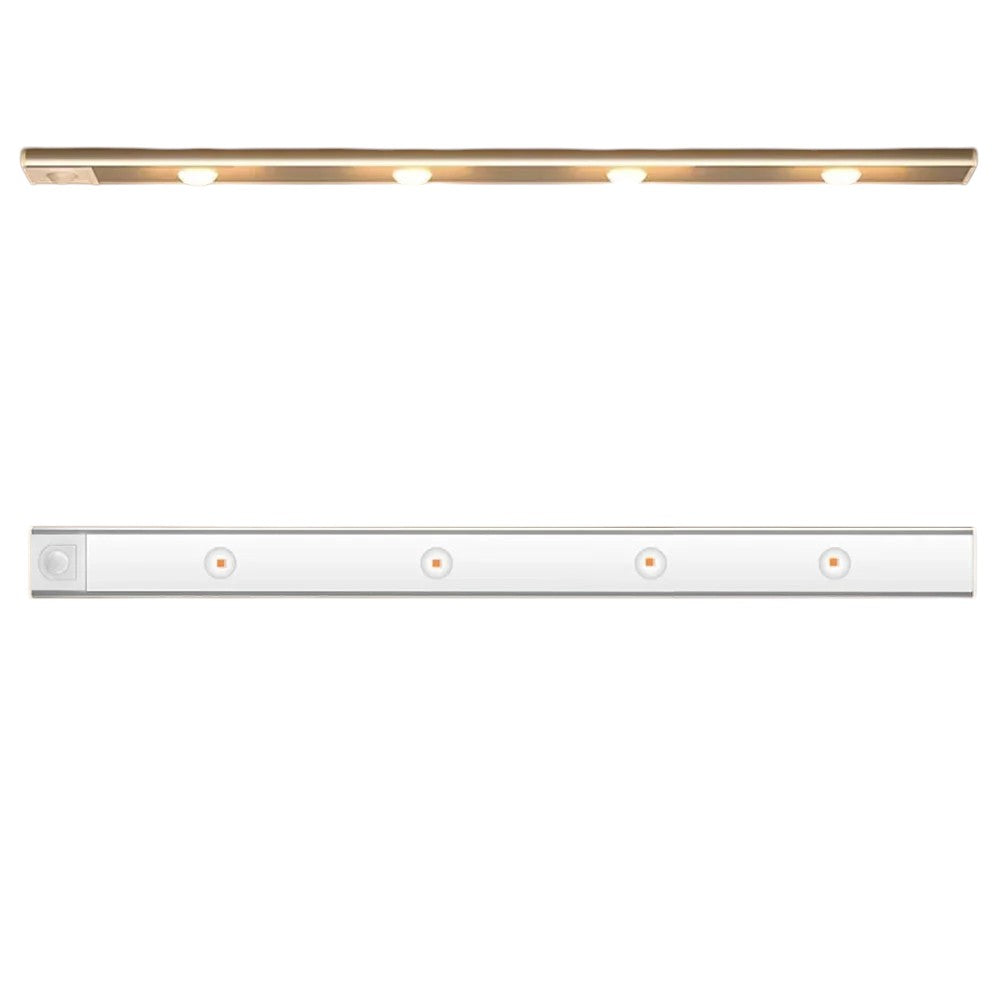 Luminária LED com Sensor de Movimento e Alimentação USB oferece iluminação prática para armários, cozinhas e guarda-roupas.