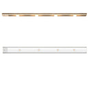 Luminária LED com Sensor de Movimento e Alimentação USB oferece iluminação prática para armários, cozinhas e guarda-roupas.