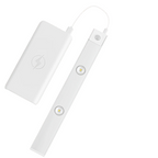 Luminária LED com Sensor de Movimento e Alimentação USB oferece iluminação prática para armários, cozinhas e guarda-roupas.