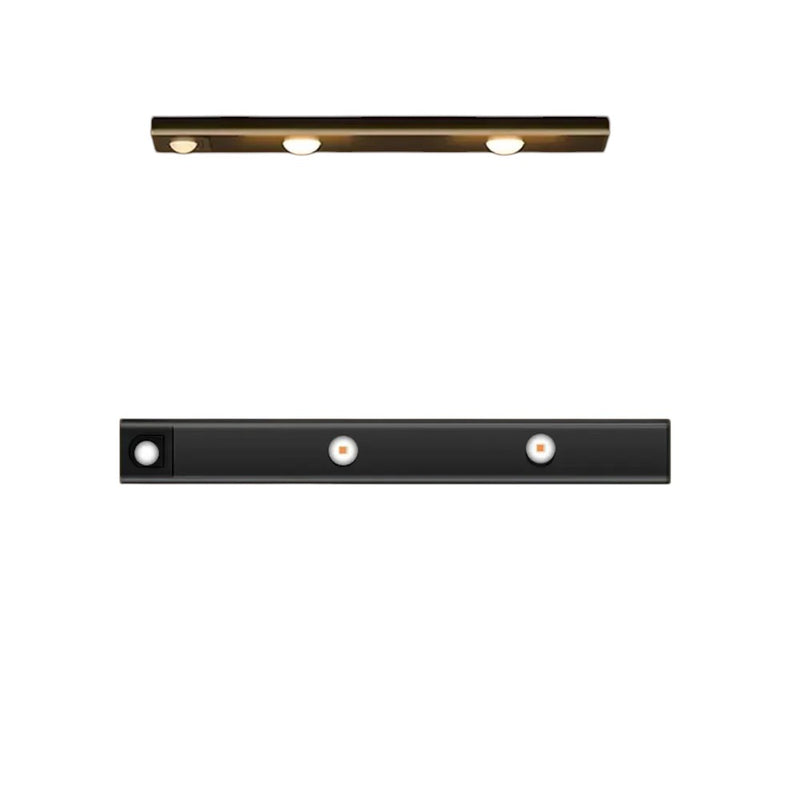 Luminária LED com Sensor de Movimento e Alimentação USB oferece iluminação prática para armários, cozinhas e guarda-roupas.