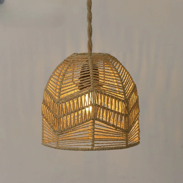 Luminária, Pendente, Bambu, Rattan, Natural, 38cm, Artesanal, Feita, À, Mão, Abajur, Suspenso, Decoração, Casa, Sala, Jantar, Cozinha, Estilo, Boho, Eco, Sustentável, Iluminação, Quente, Ambiente, Aconchegante, Durável, Leve, Fácil, Instalar