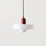 Luminária Pendente Bauhaus Nórdica em Vidro E27 3 Cores