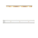 Luminária LED com Sensor de Movimento e Alimentação USB oferece iluminação prática para armários, cozinhas e guarda-roupas.