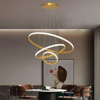 Lustre De Teto Nórdico De Luxo, Design Moderno Ajustável, Cabos Flexíveis Para Formatos Personalizados, Ideal Para Sala De Estar, Jantar, Corredor, Ilha De Cozinha, Escada, Hotel, Villa, Estilo Romântico Starry Sky, Lustre Pendente Triplo Em Arame