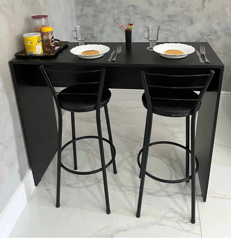 Mesa Bancada Gourmet Roma 115 cm, MDF Premium Com Fita PVC, Pés Reguláveis, Silestone Funcional Para Cozinha, Suporta Até 80 Kg, Estilo E Durabilidade
